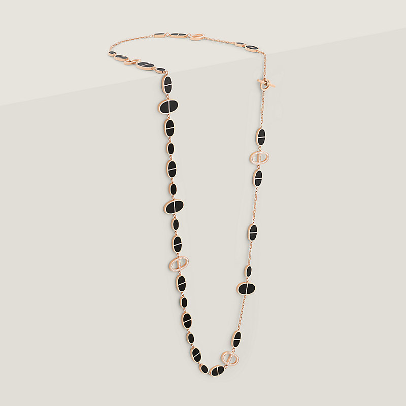Chaine d'ancre Verso necklace - Rose gold | Hermès USA